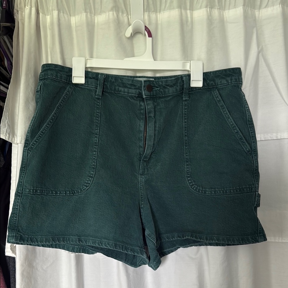 Women's Green Casual Shorts